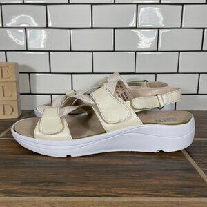 DREW Serenity Womens Size 11 Shoes Cream White Orthopedic Strappy Comfort Sandal